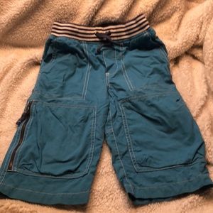 Mini boden blue shorts size 7